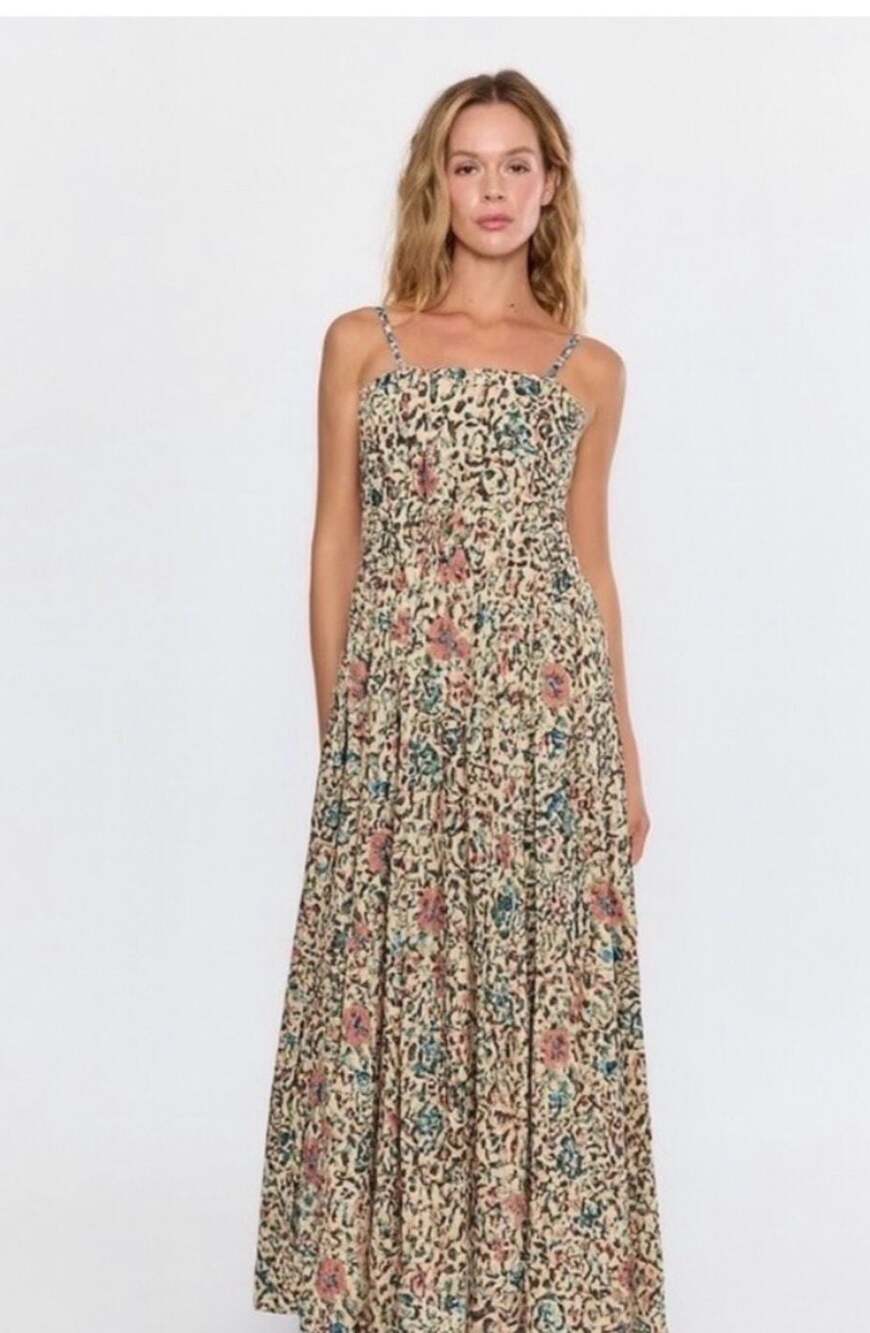 RAGA Women's Floral Print Tiered Maxi Dress Style R5049